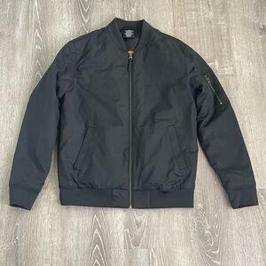 New Unworn True Classic Black Men's Bomber Jacket